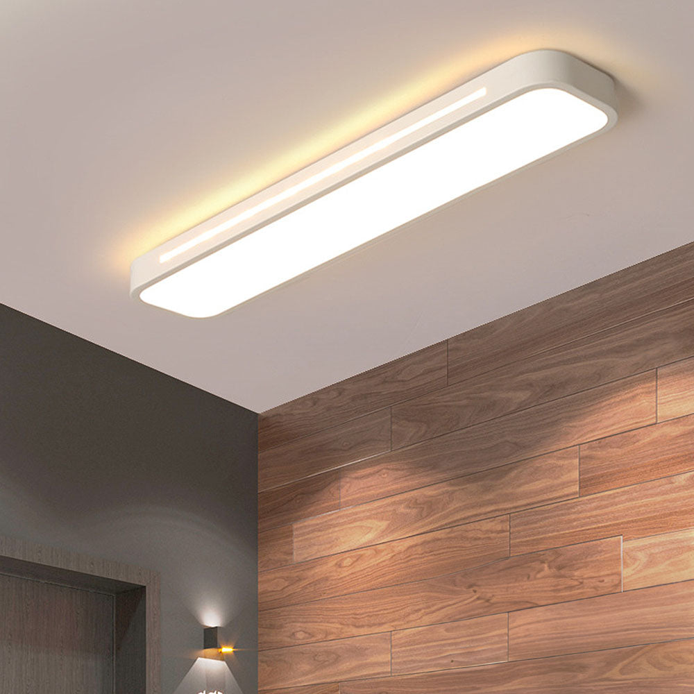 Moderne Scandinavische Minimalistische Lange LED Plafondlamp Wit Warm licht