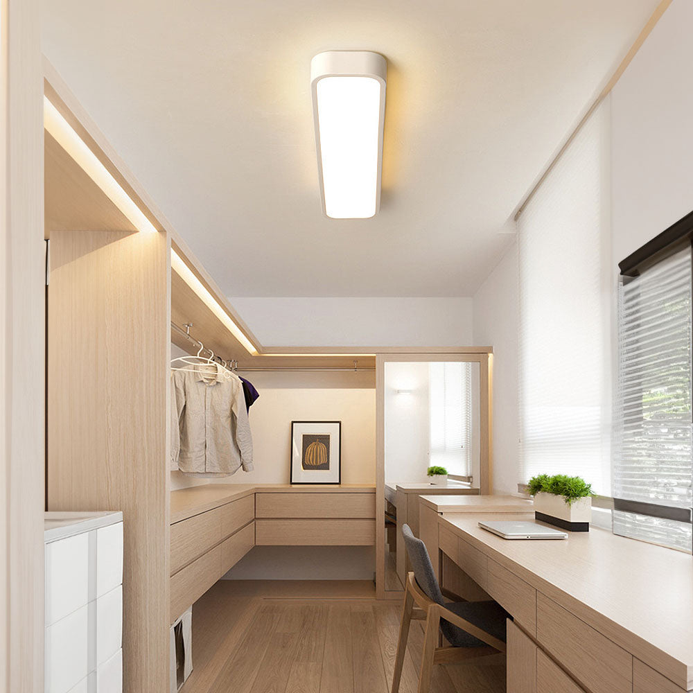 Moderne Scandinavische Minimalistische Lange LED Plafondlamp Wit Neutraal licht