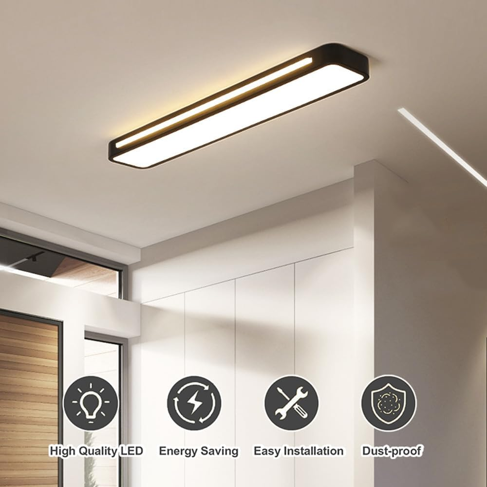 Moderne Scandinavische Minimalistische Lange LED Plafondlamp