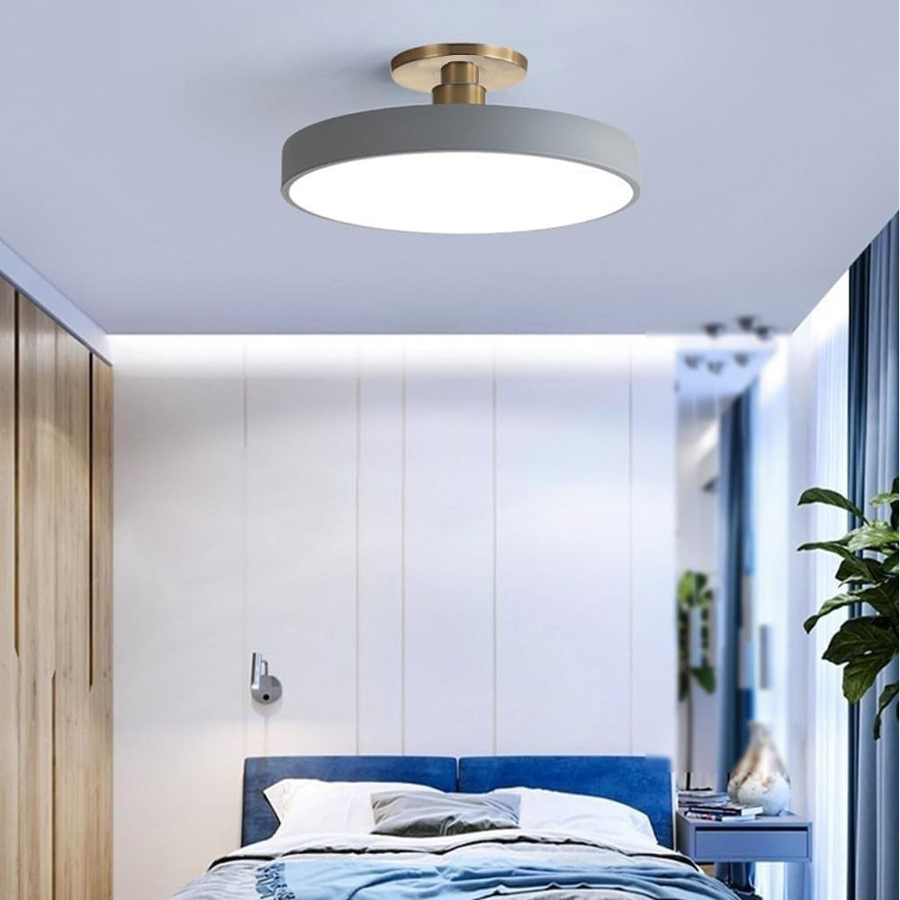 Moderne Compacte Ronde LED Plafondlamp Semi Inbouw 30cm