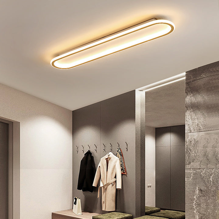 Moderne Lange Plafondlamp Voor Gangpad En Hal Verlichting Goud