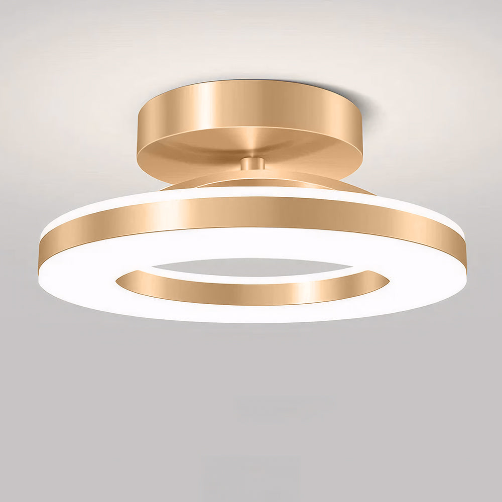 Moderne Gouden IJzeren Hal LED Plafondlamp Warm Licht Goud D30*H8CM