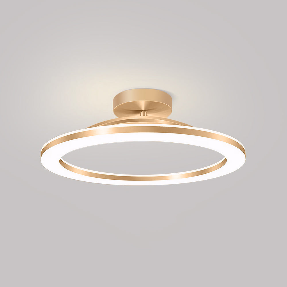 Moderne Gouden IJzeren Hal LED Plafondlamp Warm Licht Goud D50*H8CM