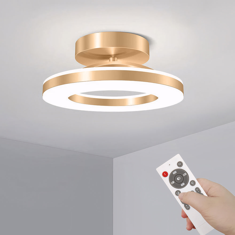 Moderne Gouden IJzeren Hal LED Plafondlamp Warm Licht