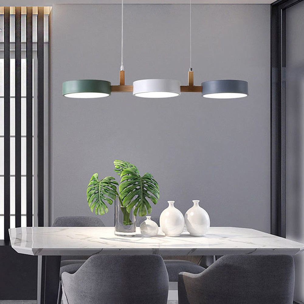 Moderne Metalen Cilindervormige Hanglamp Scandinavisch