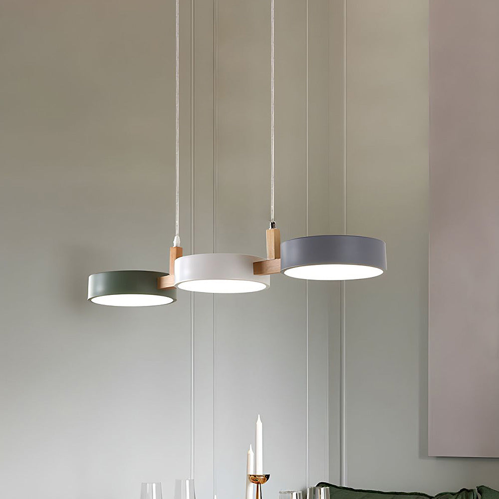 Moderne Metalen Cilindervormige Hanglamp Scandinavisch