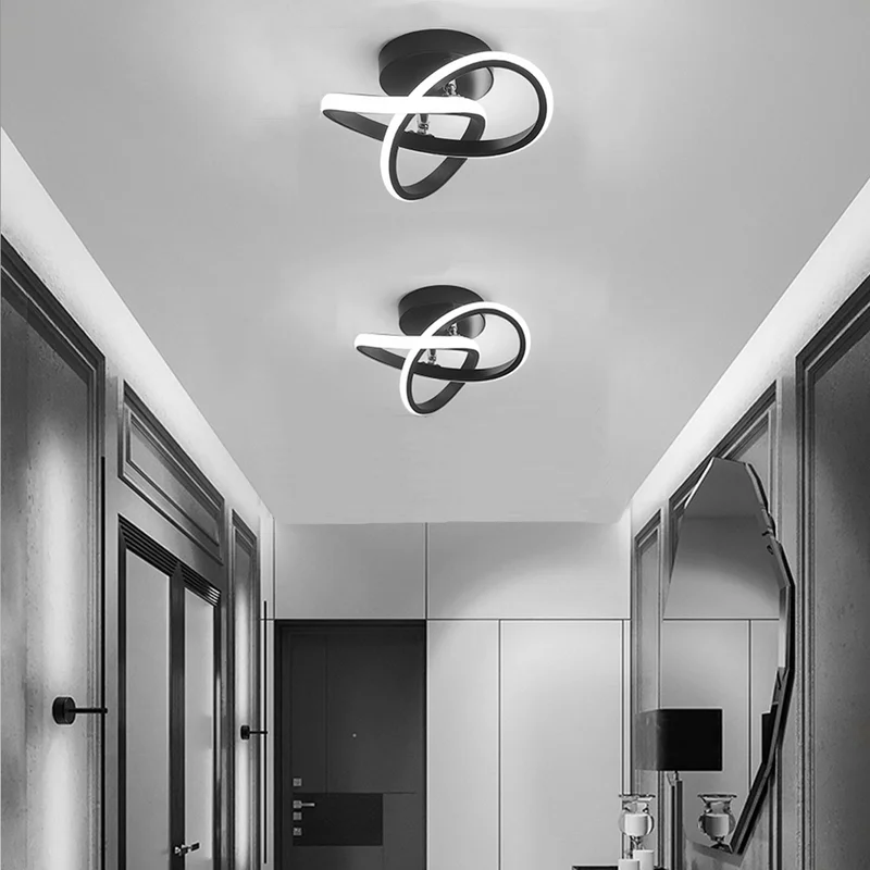Moderne Witte Metalen LED Plafondlamp Energiezuinig