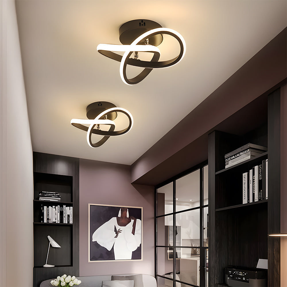 Moderne Witte Metalen LED Plafondlamp Energiezuinig