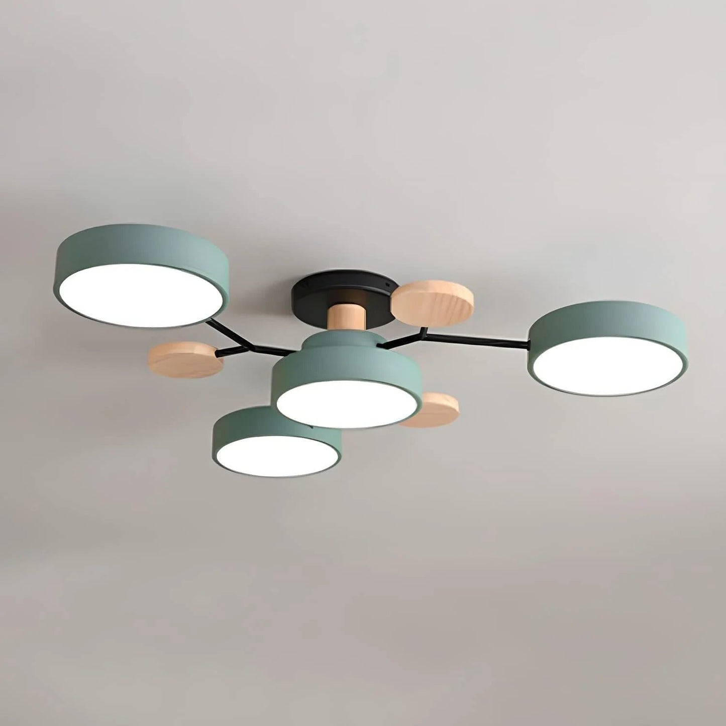Moderne Ronde LED Kroonluchter Van IJzer Voor Woonkamer