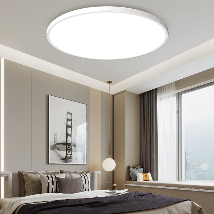 Moderne Ronde LED Plafondlamp Voor Woonkamer En Slaapkamer Wit D27*H6cm(36W)