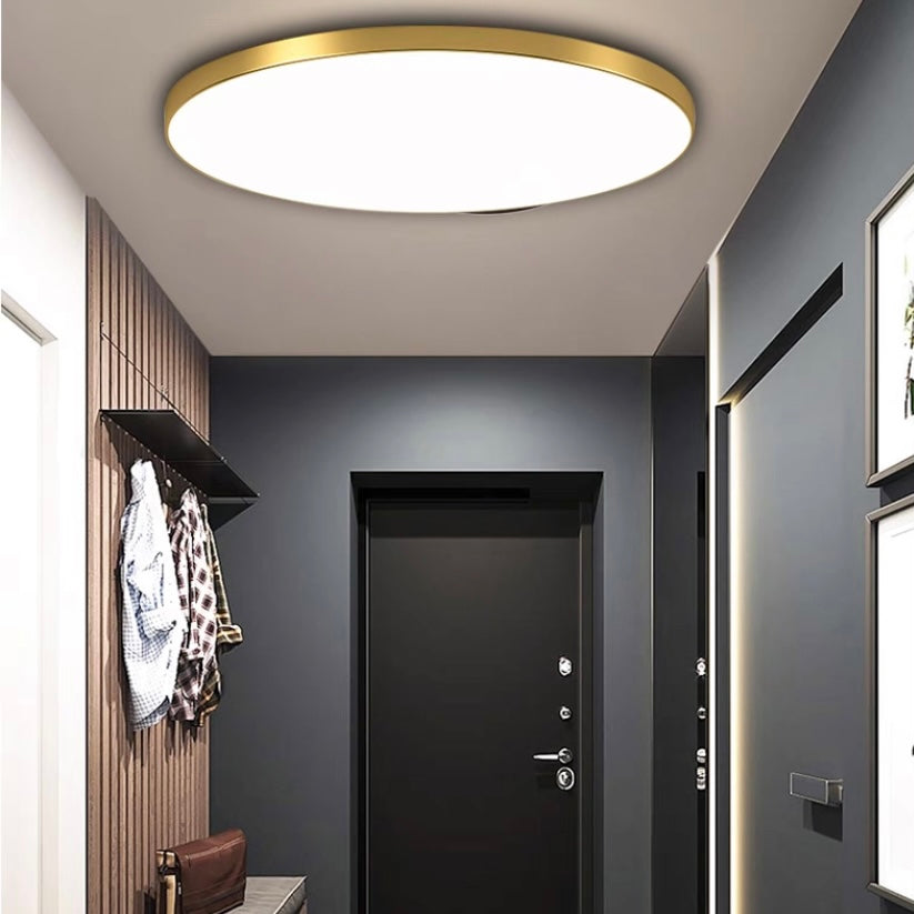 Moderne Ronde LED Plafondlamp Voor Woonkamer En Slaapkamer Goud