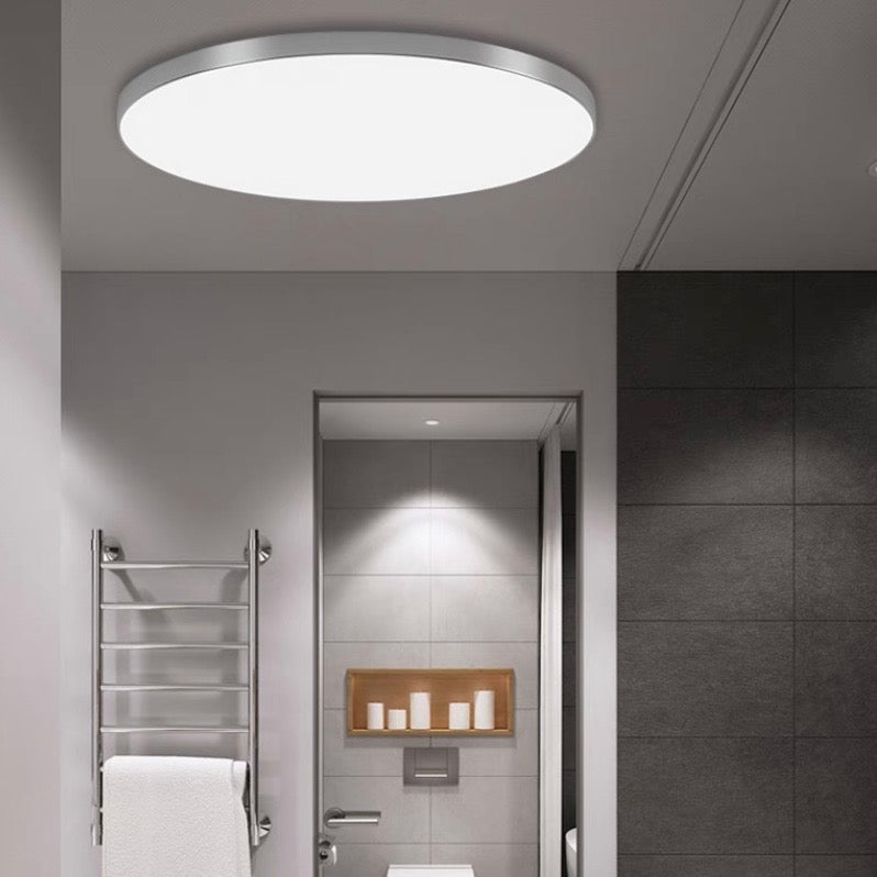 Moderne Ronde LED Plafondlamp Voor Woonkamer En Slaapkamer Zilver