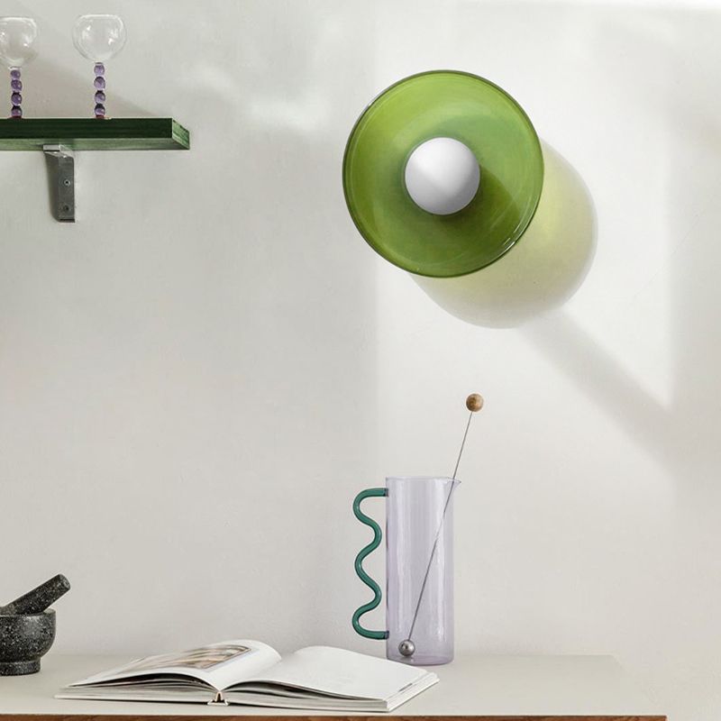 Moderne Ronde Plafondlamp Voor Keuken Met Helder Licht Groen