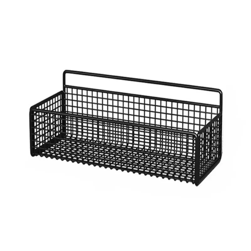 Multifunctionele Badkamer Organizer met Muurbevestiging Zwart Wit