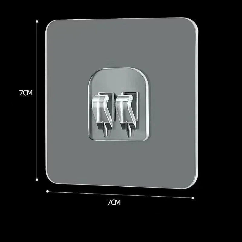 Multifunctionele Badkamer Organizer met Muurbevestiging Zwart Wit Haak-1PC