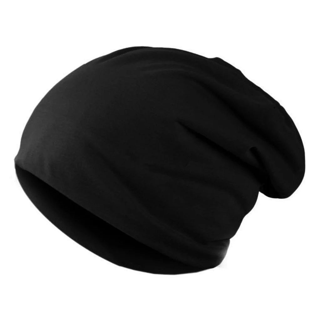 Nieuwe effen kleur baggy slouchy mutsen hoed voor mannen mannelijke herfst lente hiphop zachte oorwarmer schedelkappen buiten winddichte muts 9