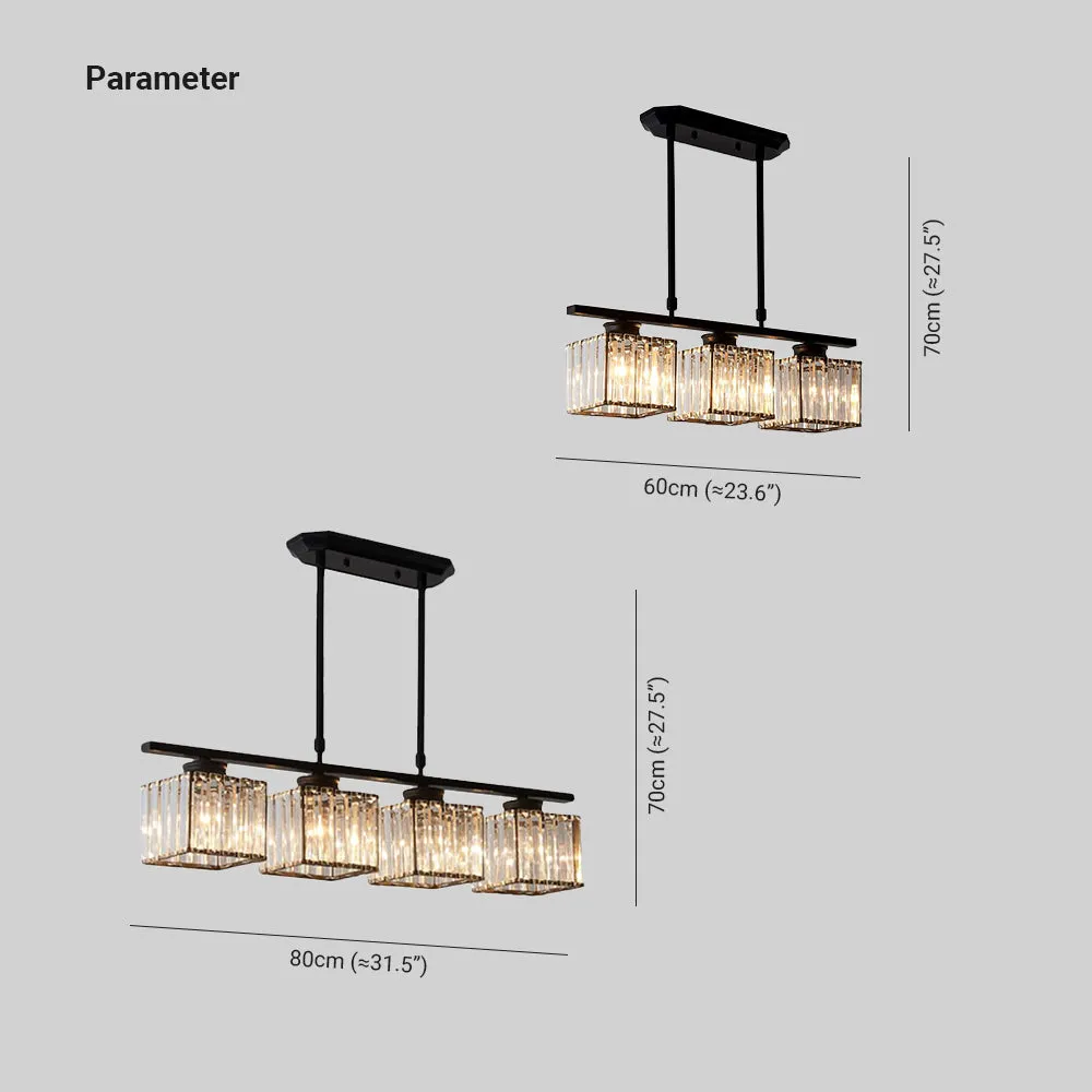 Nordic Multi Head Lange Glazen Eilandlamp Voor Keuken