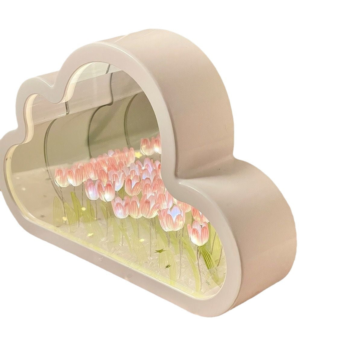 Tulpenlamp Met Oneindigheidseffect Voor Sfeervol Huis
