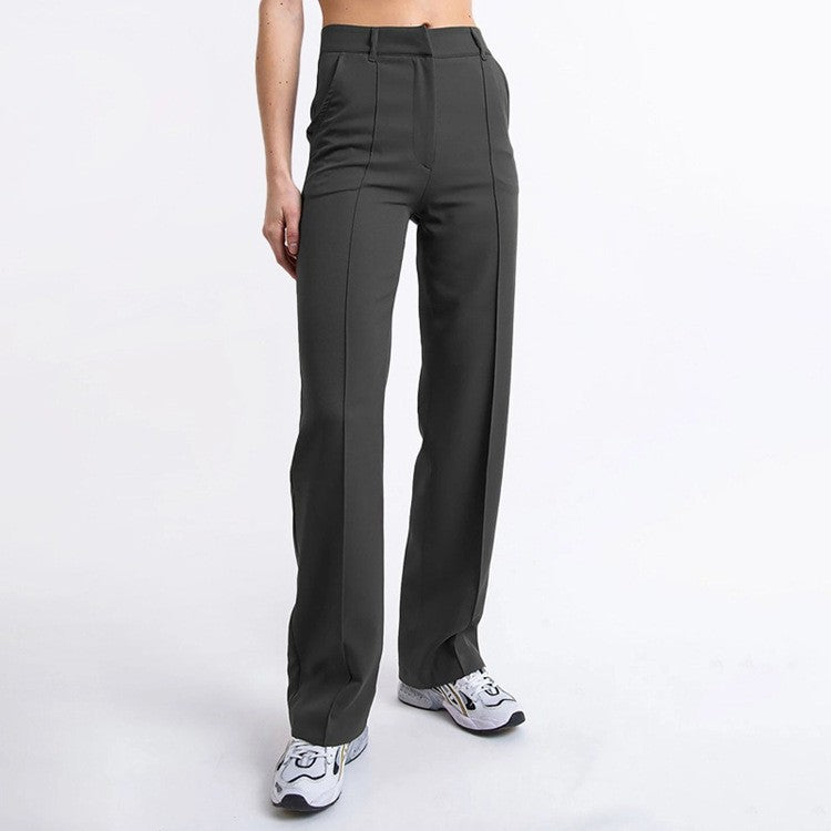 Avenari | Dames Broek - High Waist - Wijde Pijpen - Met Zakken - Comfortabele Pasvorm
