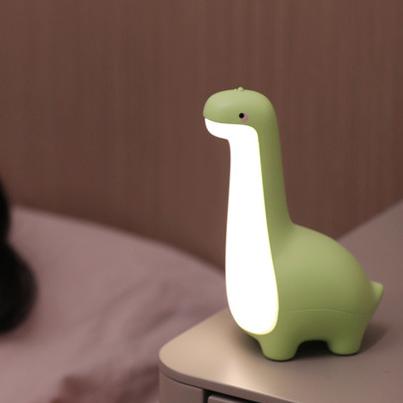 Squishy Silicone Long Neck Dinosaurs Led Night Light - Perfect cadeau voor kinderen en meisjes Groente