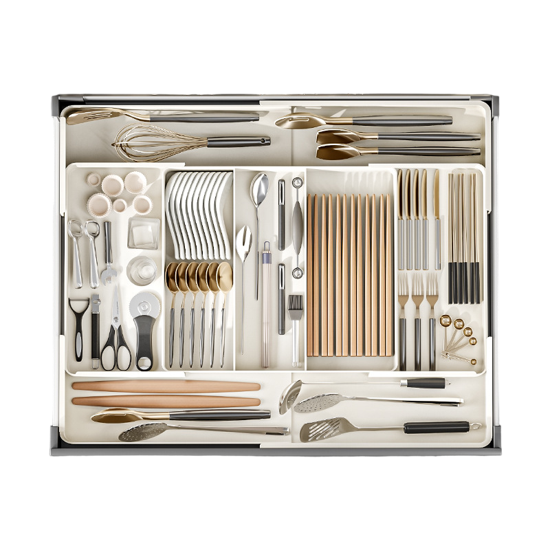 Verstelbare Opbergdoos met Compartimenten voor Efficiënte Organisatie – Ruimtebesparend en Duurzaam kunststof Verticaal verstelbaar