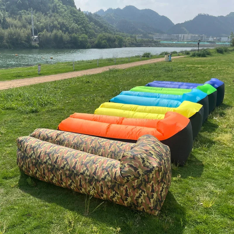 Opblaasbare Bank Voor Camping En Strand Lichtgewicht En Waterafstotend