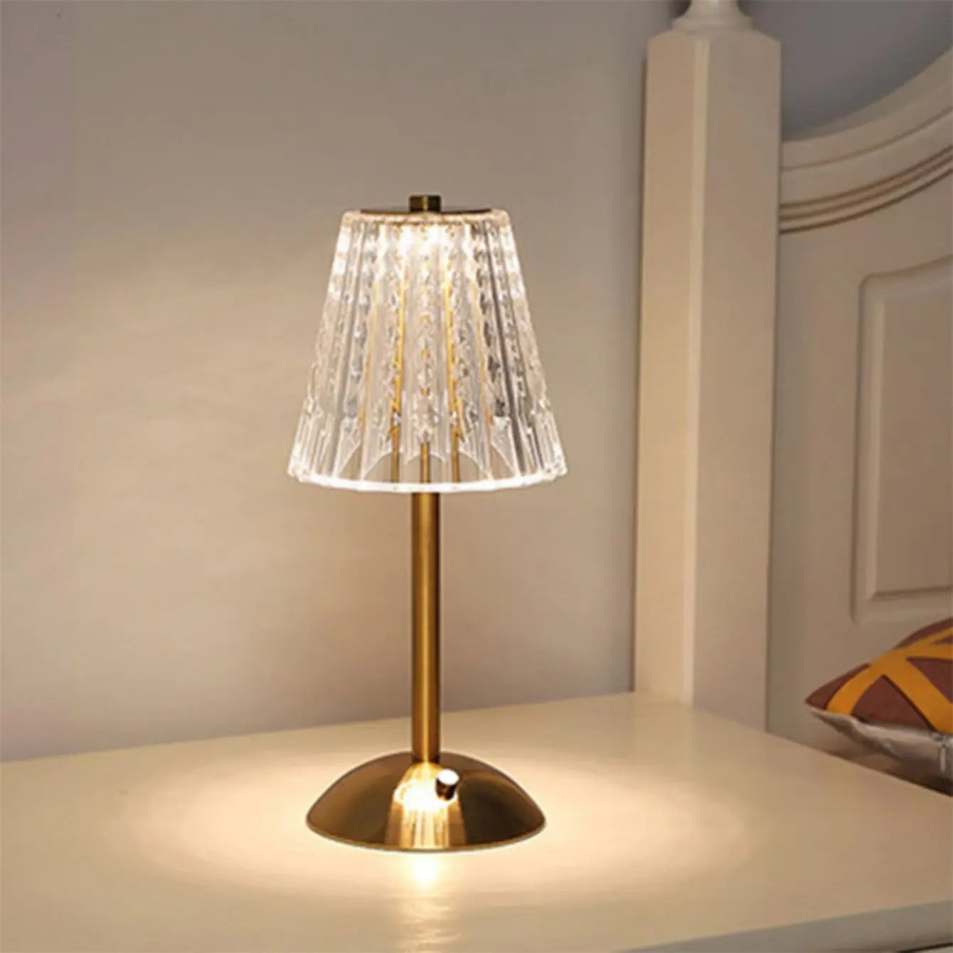 Oplaadbare Kristallen Tafellamp Dimbare LED Draadloos Design