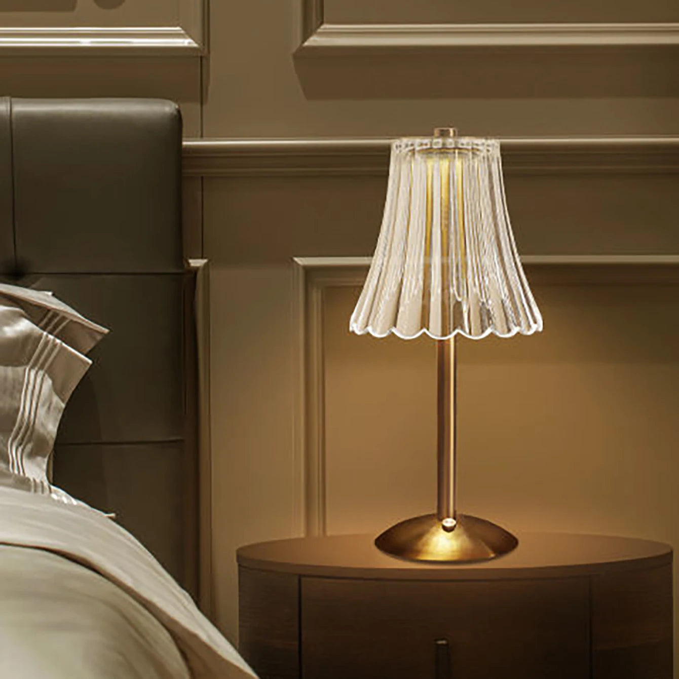 Oplaadbare Kristallen Tafellamp Dimbare LED Draadloos Design