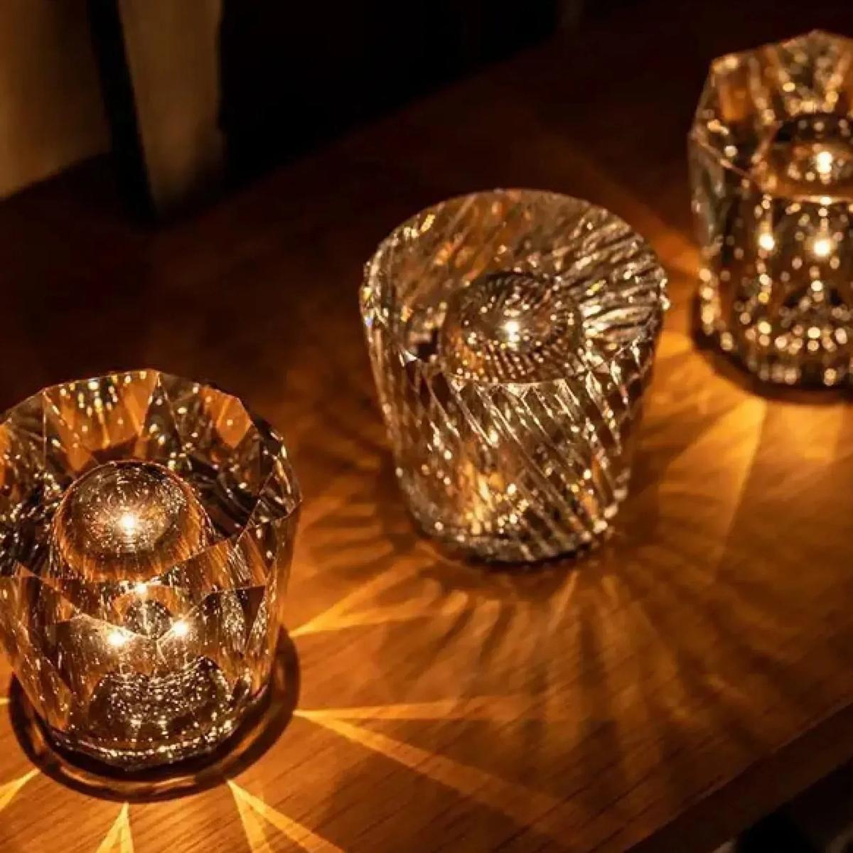 Oplaadbare Led Kristal Diamant Tafellamp Luxe Verlichting