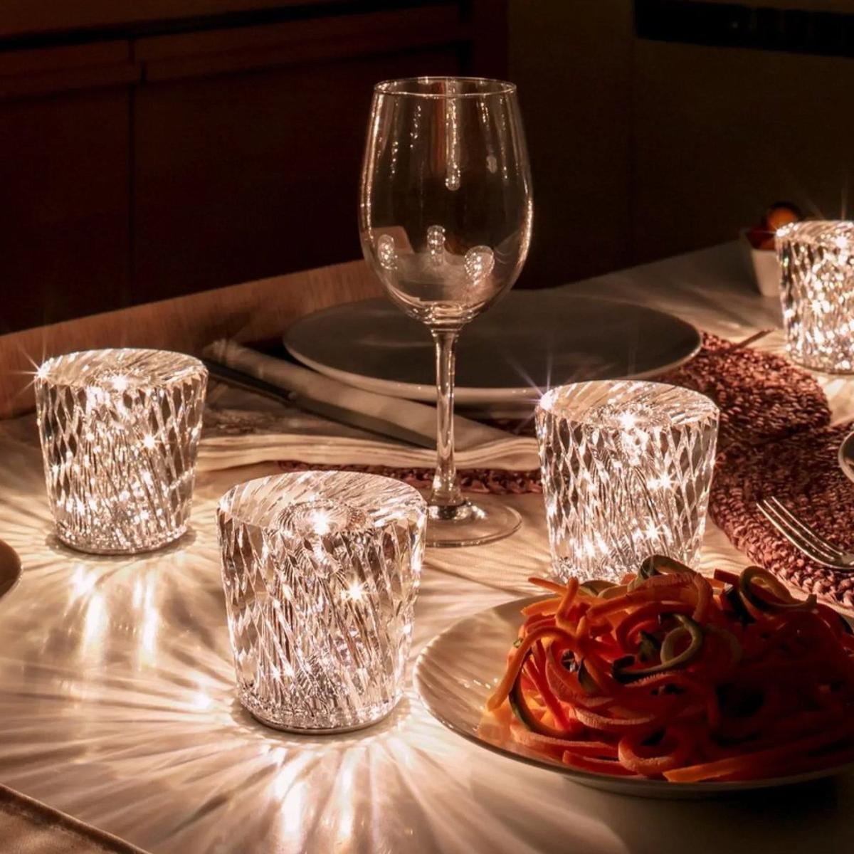 Oplaadbare Led Kristal Diamant Tafellamp Luxe Verlichting