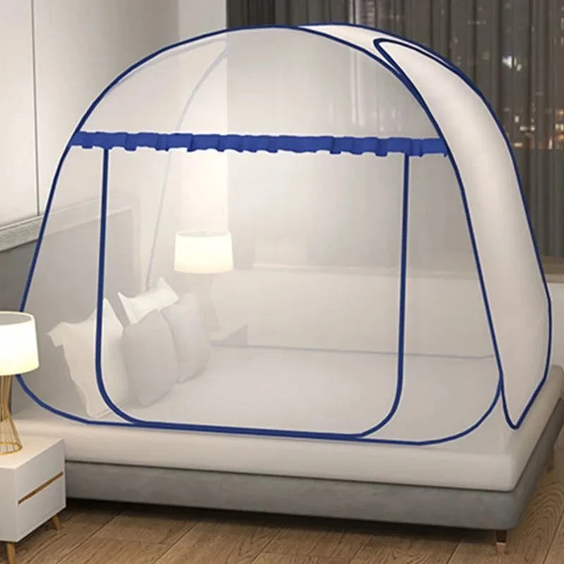 Opvouwbaar Klamboe Muggen Net voor Ademend Bednet voor Camping Blauw