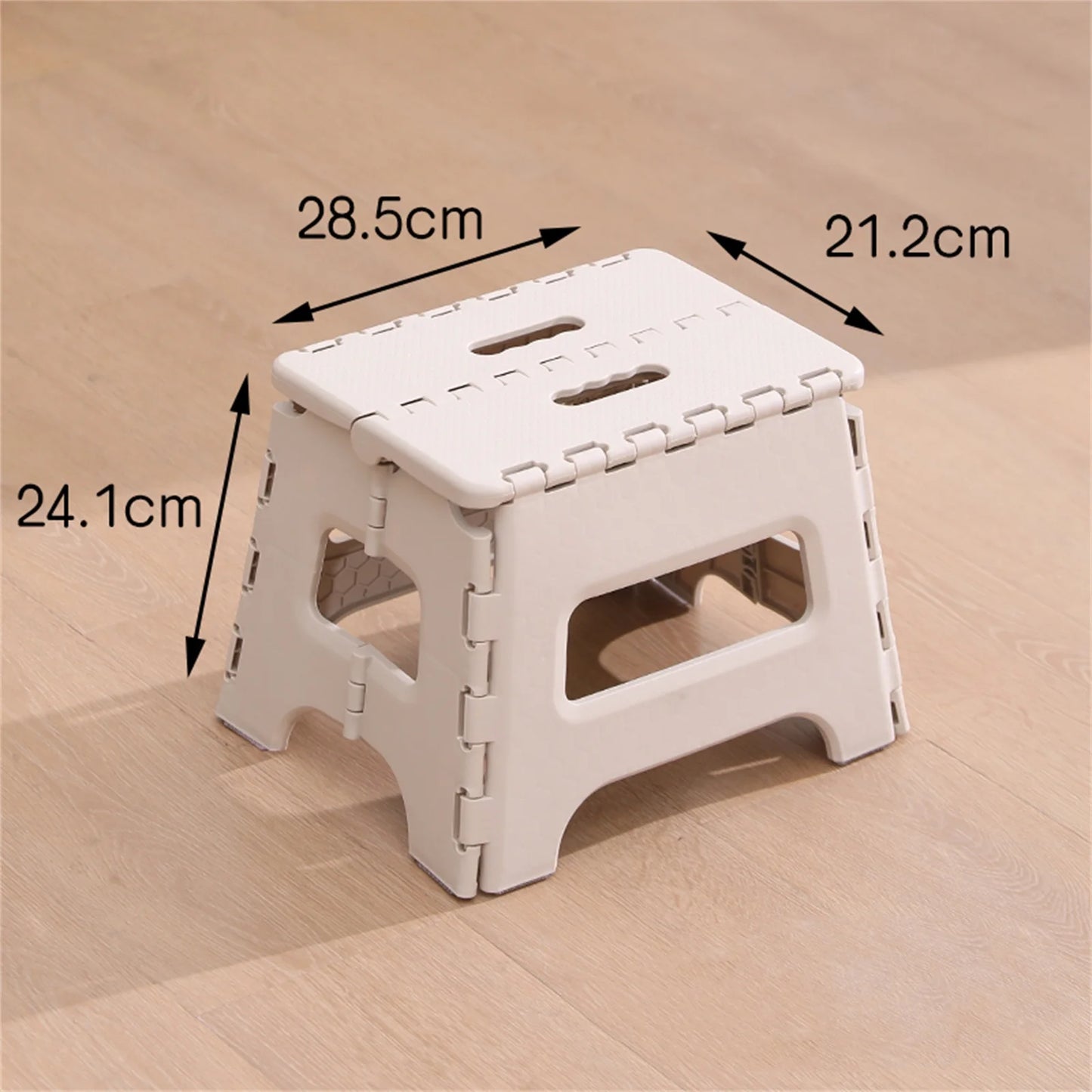Opvouwbare Beige Tuinstoel van Duurzaam Plastic voor Buitenactiviteiten Beige 24,1 cm