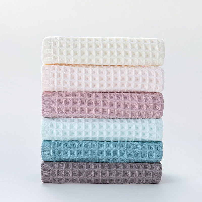 Katoenen Wafelhanddoek Set Drie Stuks Snelle Droogtijd