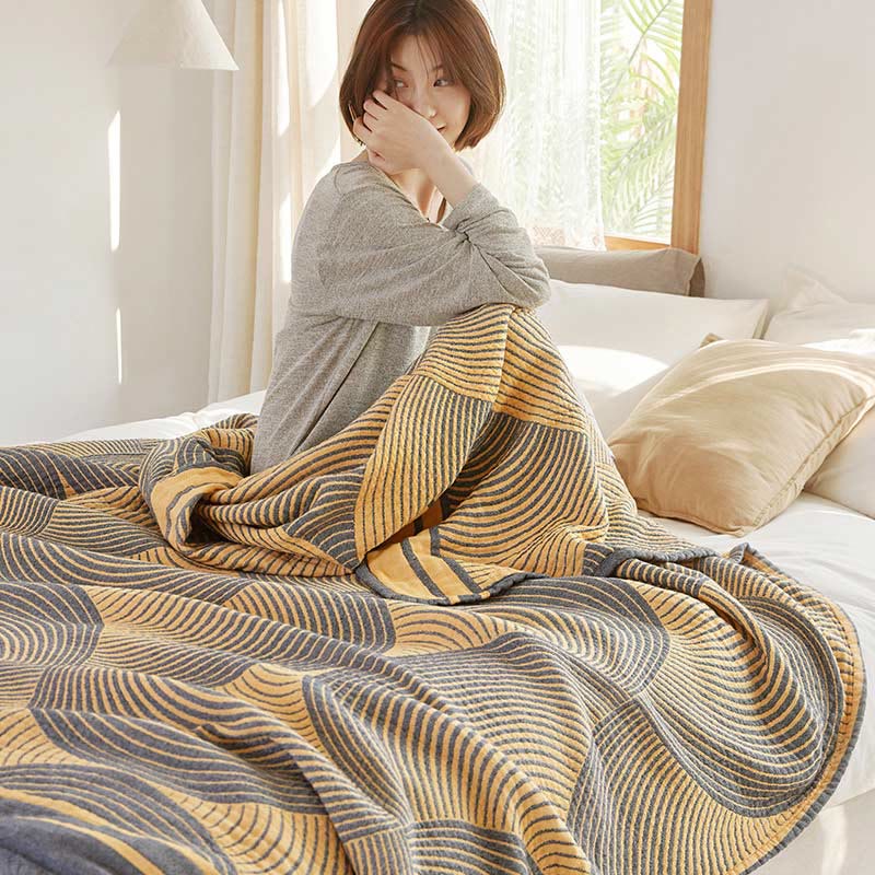 Vier Lagen Zomerquilt Ademend Sneldrogend Comfortabel