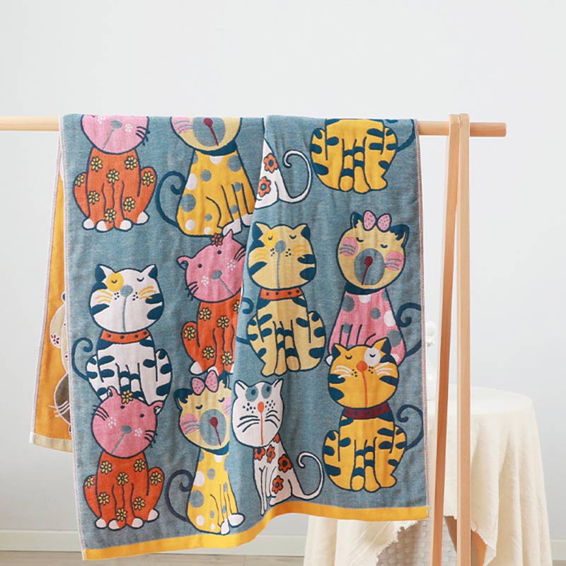 Katoenen Badhanddoek Voor Baby Zachte Natuur Katoen 80X160