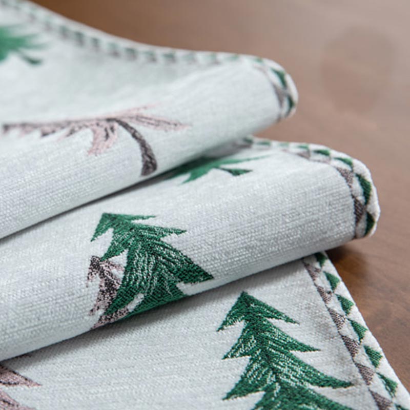 Kerstboom Tafelloper Met Kwastje Voor Eettafel Decoratie