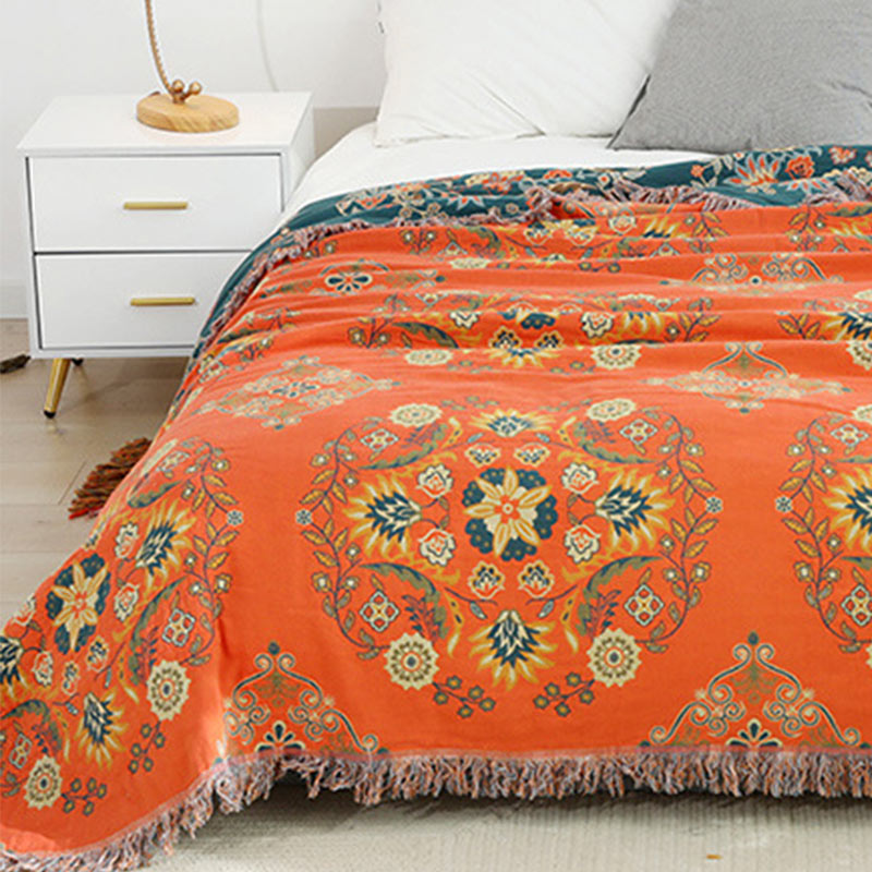 Omkeerbare Quilt Met Bloemenpatroon Lichtgewicht Warm