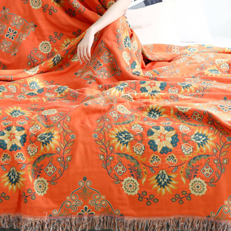 Omkeerbare Quilt Met Bloemenpatroon Lichtgewicht Warm