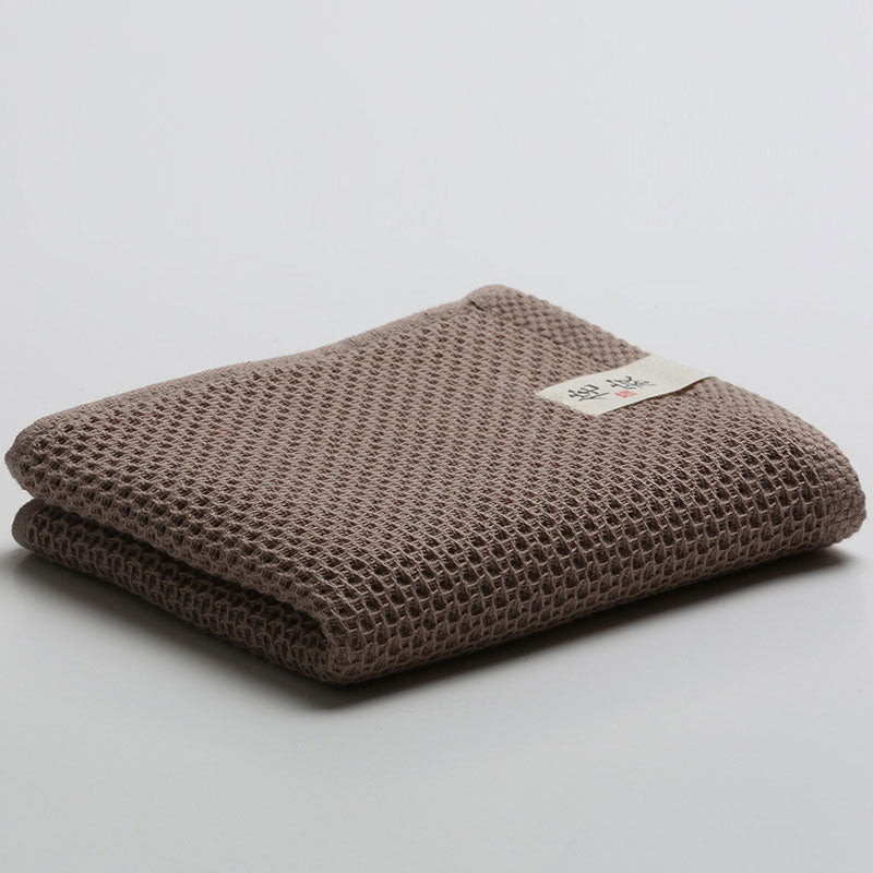 Katoenen Droogdoek Set Vier Stuks Natuurlijke Katoen Bruin 33*72cm