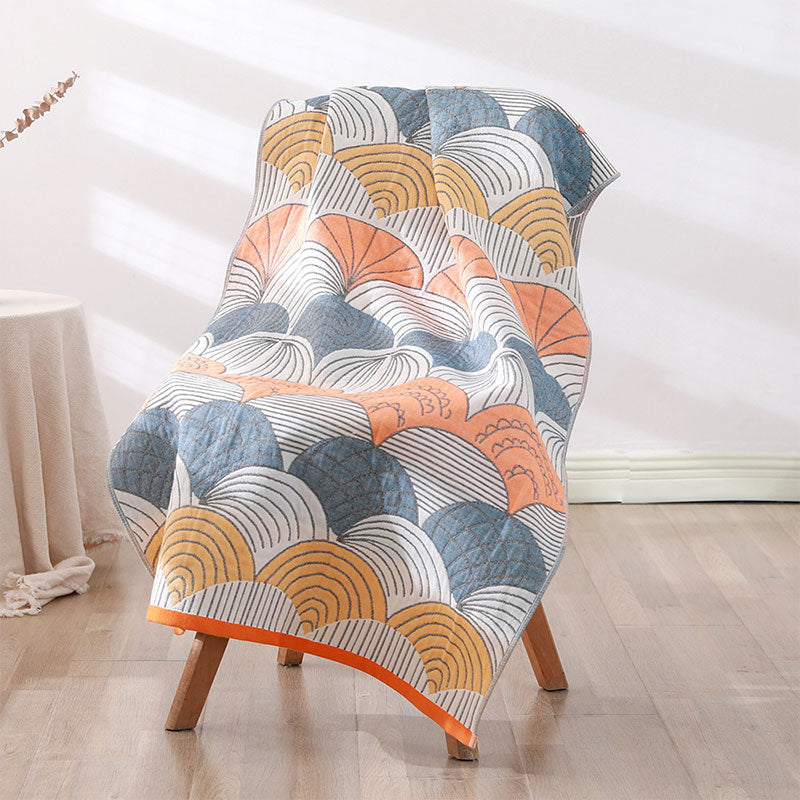 Jacquard Katoenen Badhanddoek Met Patroon Lichtgewicht Schelp nr. 1 70*140cm