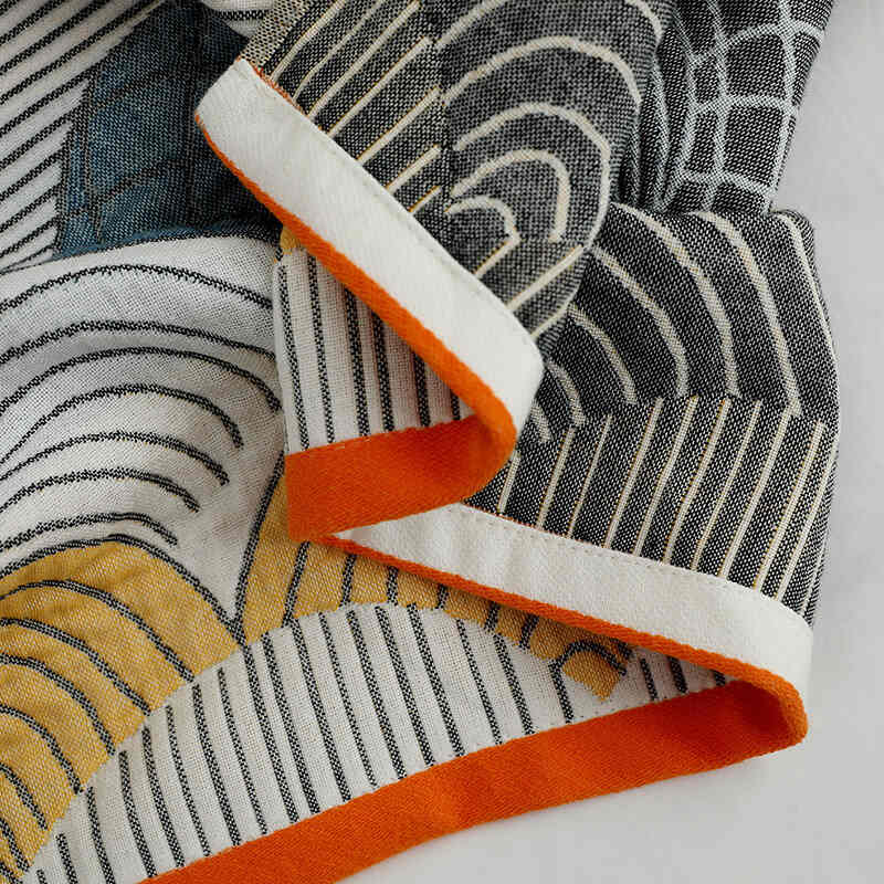 Jacquard Katoenen Badhanddoek Met Patroon Lichtgewicht