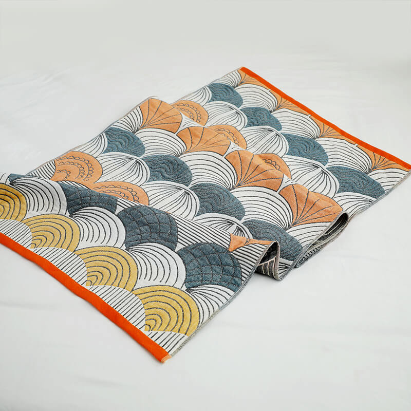 Jacquard Katoenen Badhanddoek Met Patroon Lichtgewicht