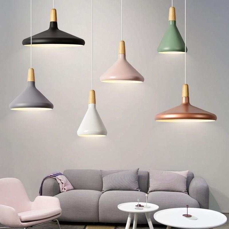 Hanglamp Pastel Pop Met Zachte Licht En Warme Kleuren Zwart Groot
