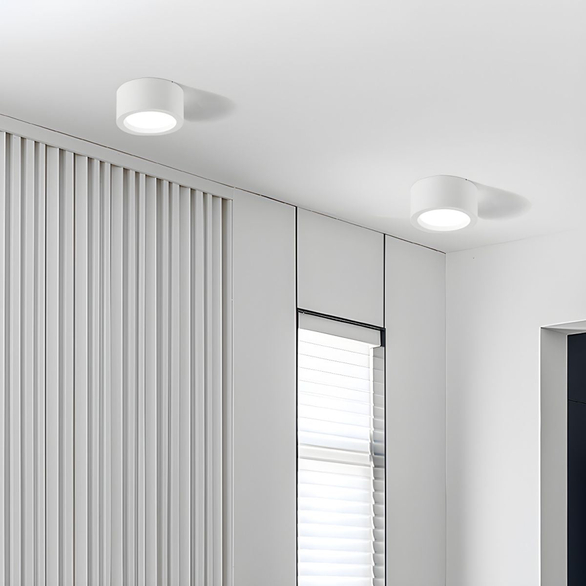 Scandinavische Plafondlampen Binnen Minimalistisch Design Wit D16 × H7 cm (15W)