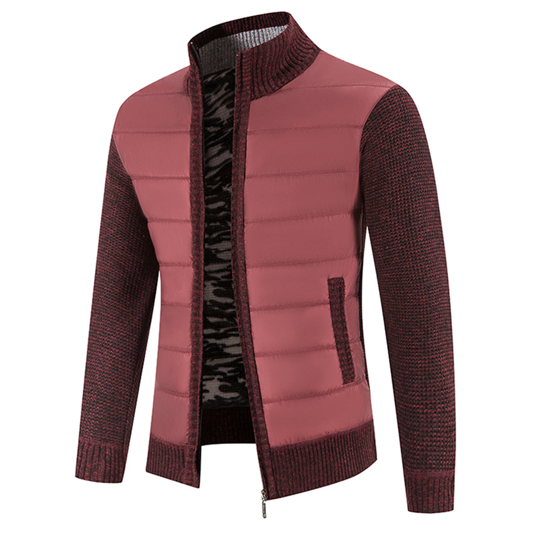 Trui Vest Voor Heren Stijlvolle Sweaterjas Veelzijdige Vest - Winterjas Heren Bourgondisch
