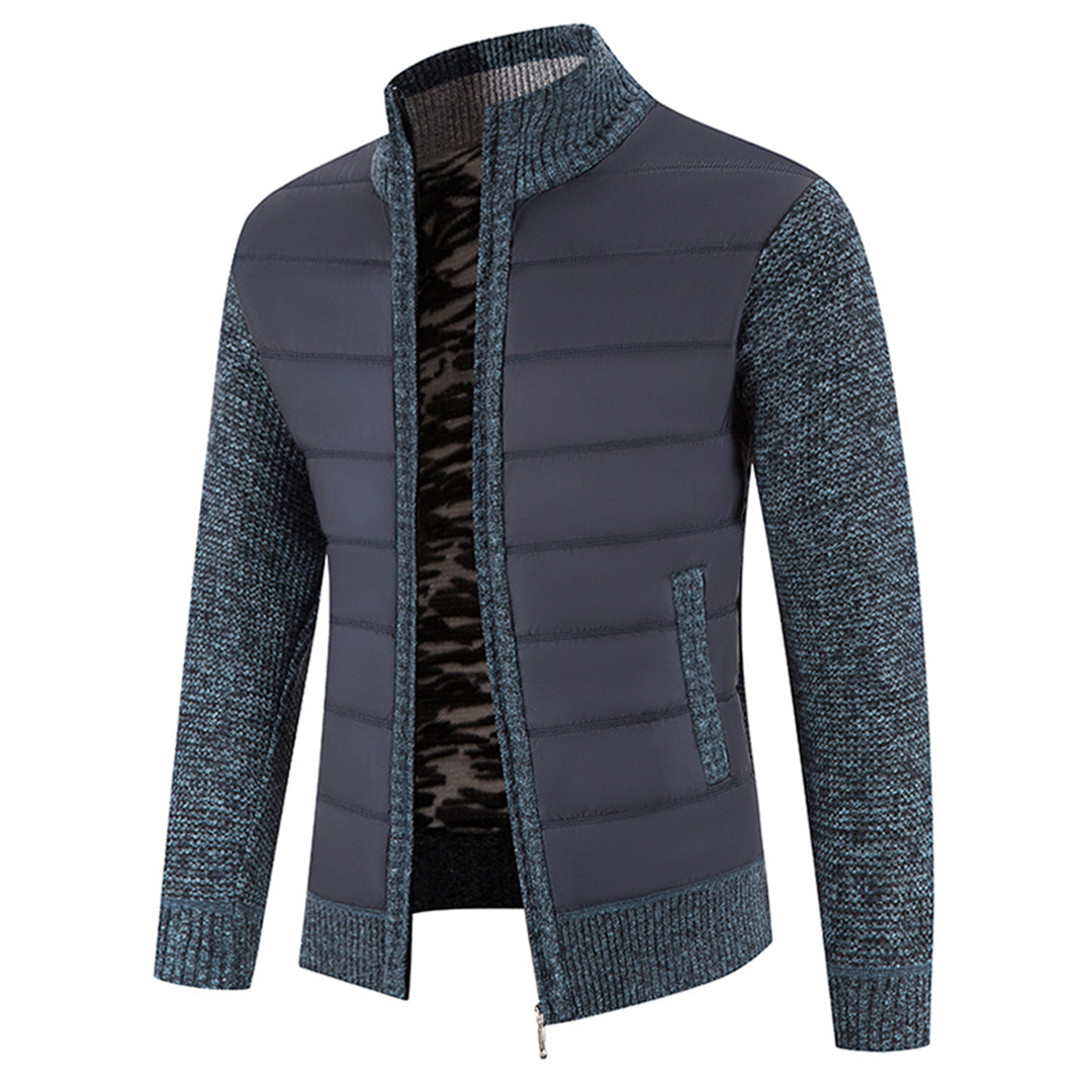 Trui Vest Voor Heren Stijlvolle Sweaterjas Veelzijdige Vest - Winterjas Heren Blauw Grijs