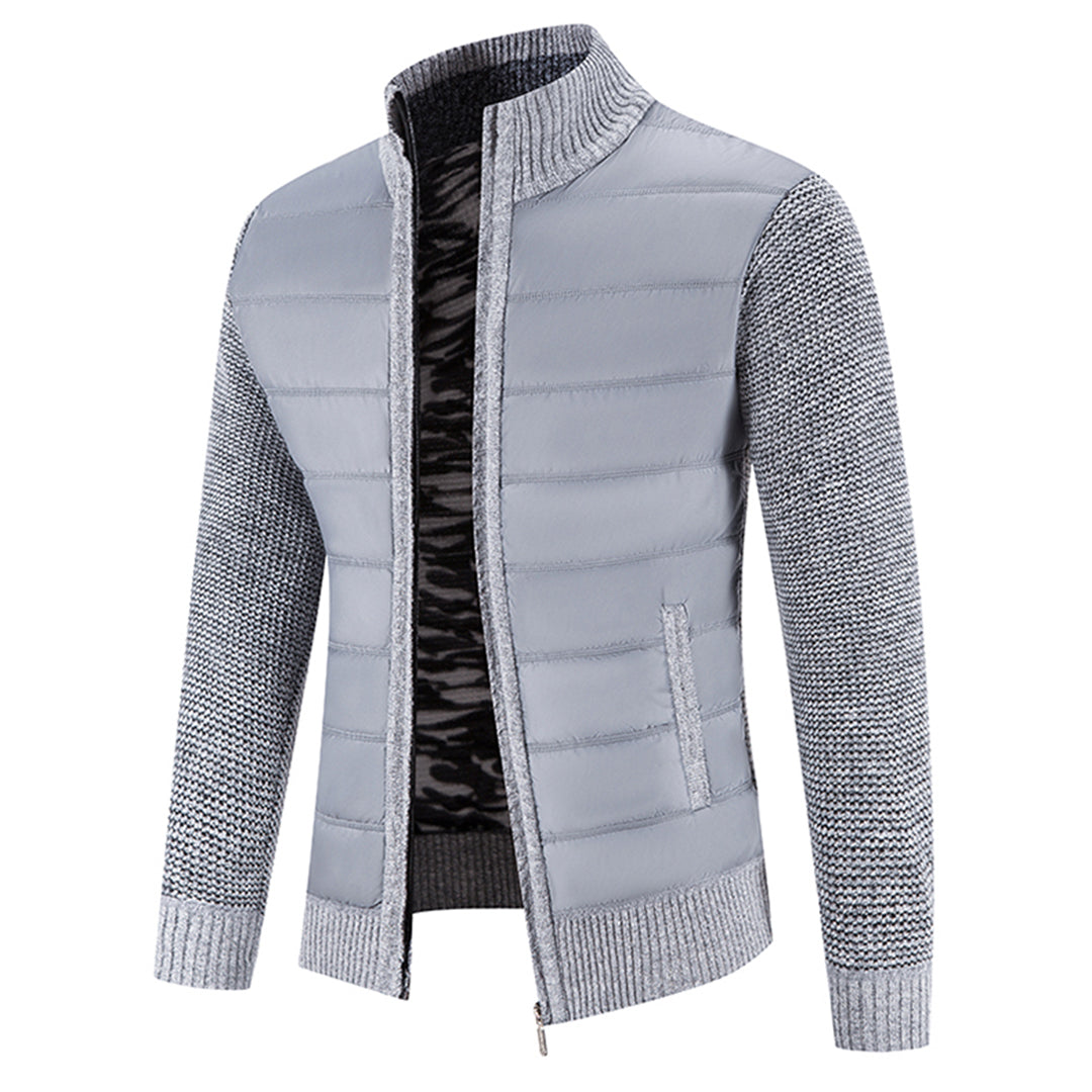 Trui Vest Voor Heren Stijlvolle Sweaterjas Veelzijdige Vest - Winterjas Heren Lichtgrijs