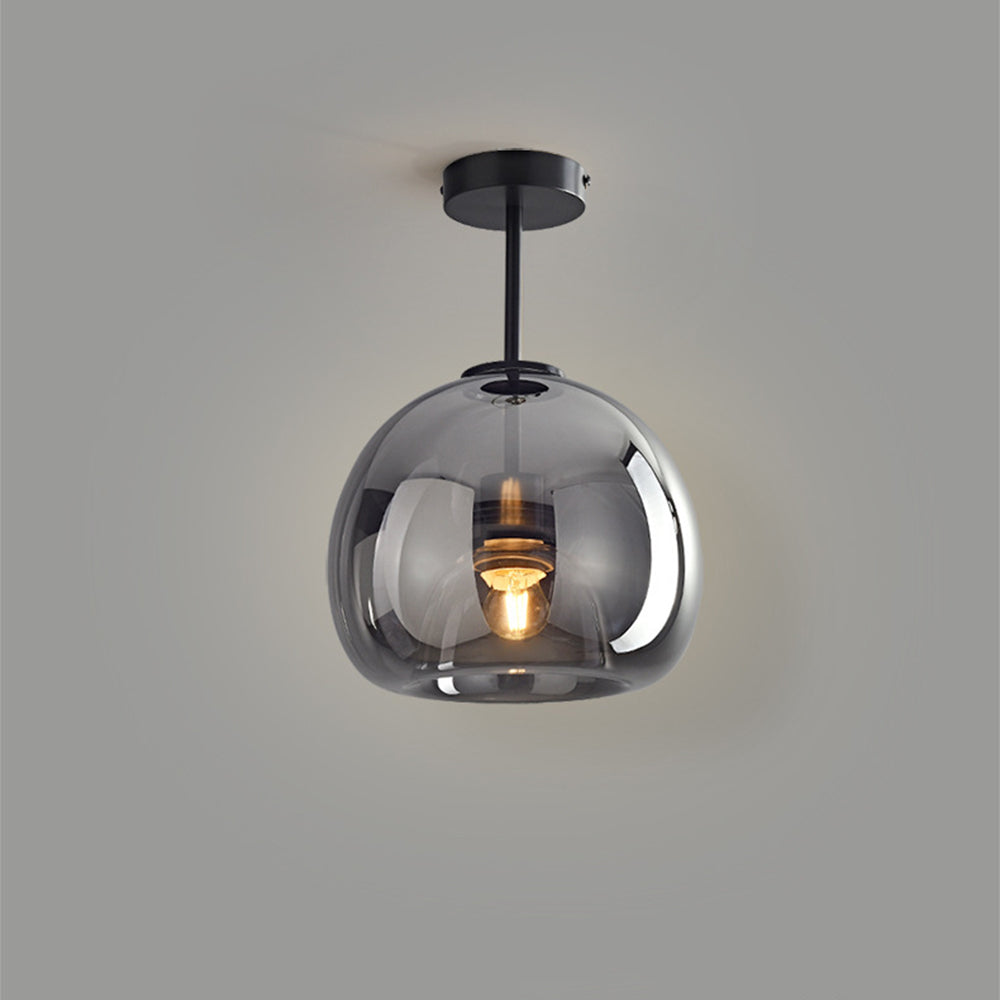 Retro Koperen Glazen Moderne Plafondlampen Voor Hal