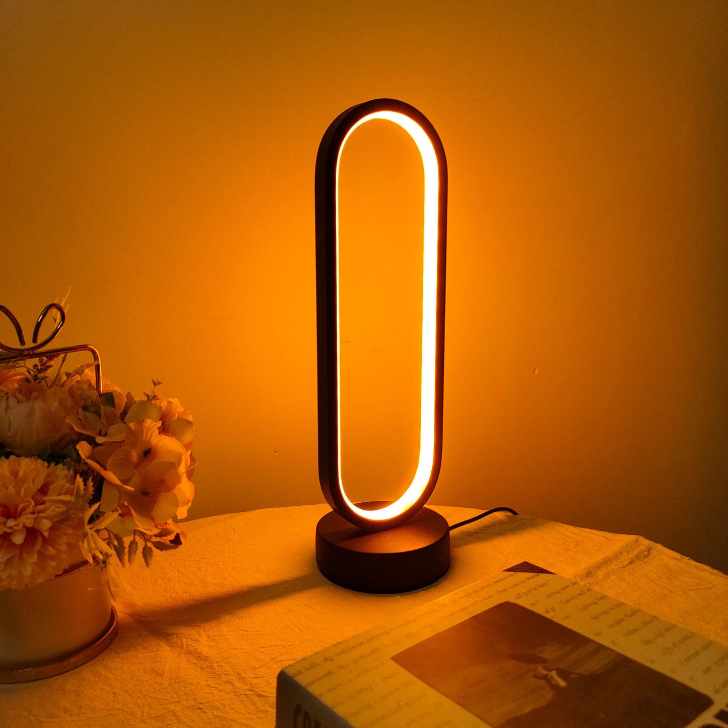 Ringlamp Met Dimbare Drie Kleurinstellingen Voor Slaapkamer
