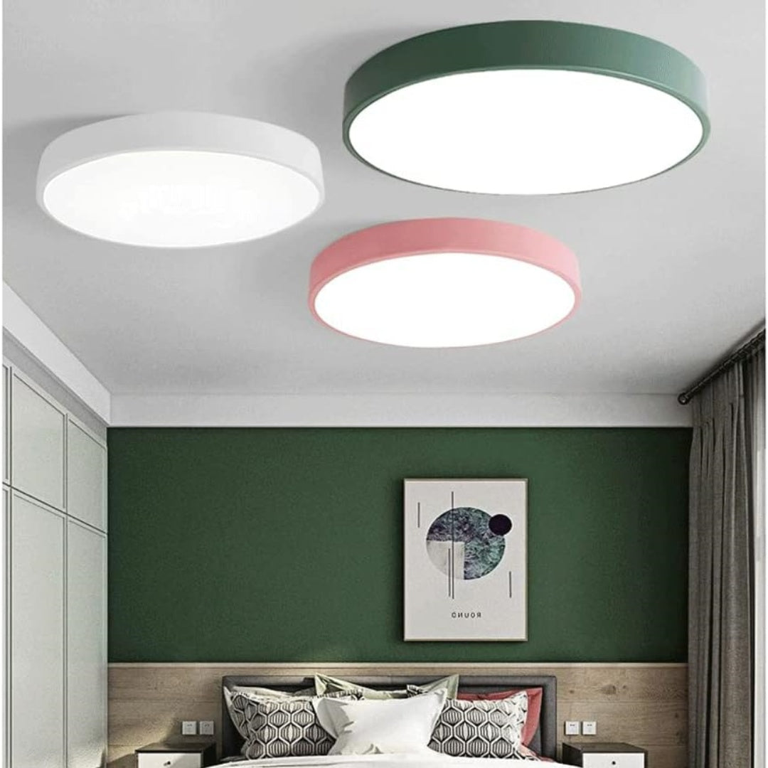 Ronde LED Plafondlamp Inbouw Modern Energiezuinig Dimbaar Wit D30cm*H5cm-18B